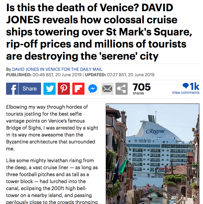 Daily Mail 20.06.2019 Is This The Death Of Venice?